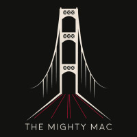 Michigan's Mackinac Bridge   The Mighty Mac T Shirt Scorecard Crop Tee | Artistshot