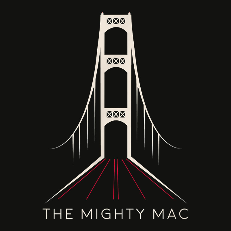 Michigan's Mackinac Bridge   The Mighty Mac T Shirt Scorecard Crop Tee by ReagerAero | Artistshot