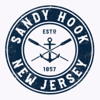 Sandy Hook New Jersey Nj Vintage Boat Anchor & Oars T Shirt Tank Top | Artistshot