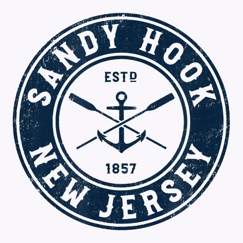 Sandy Hook New Jersey Nj Vintage Boat Anchor & Oars T Shirt Tank Top by ReagerAero | Artistshot