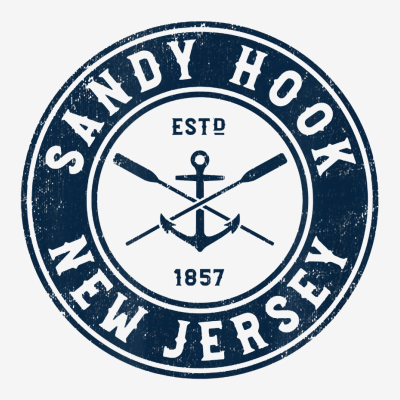 Sandy Hook New Jersey Nj Vintage Boat Anchor & Oars T Shirt Classic T-shirt by ReagerAero | Artistshot