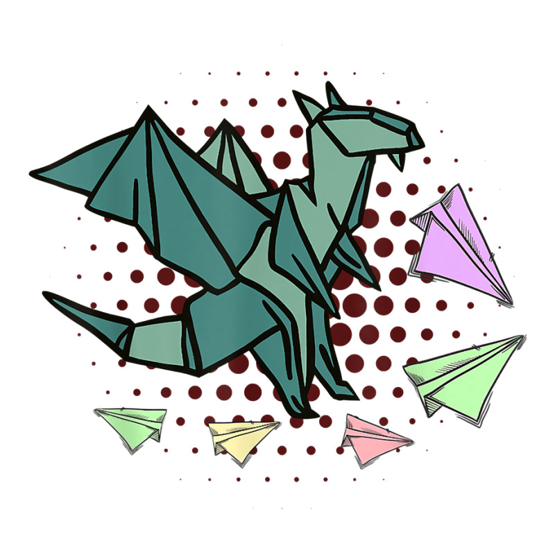 Origami Japanese Art Dragons And Paper Planes Origami T Shirt Sticker | Artistshot