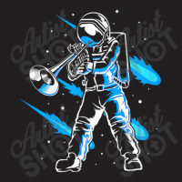 Funny Astronaut In Space Playing Trumpet Trumpeter T-shirt | Artistshot