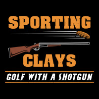 Sporting Clays   Golf With A Shotgun   Clay Target Shooting Sweatshirt Zipper Hoodie | Artistshot