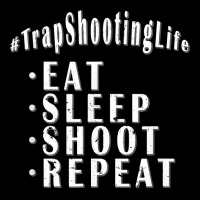 Trap Shooting Shirt Clay Pigeon Target Shooter Eat Sleep Men's Long Sleeve Pajama Set | Artistshot