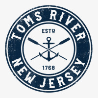 Toms River New Jersey Nj Vintage Boat Anchor & Oars T Shirt Ladies Fitted T-shirt | Artistshot