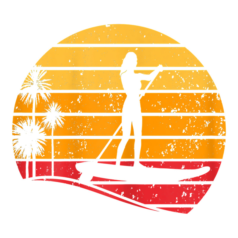 Sunset Stand Up Paddle Board   Water Sports Sup Girl T Shirt Sticker | Artistshot