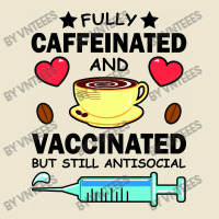 Kawaii Fully Caffeinated And Vaccinated But Still Antisocial Cropped Hoodie | Artistshot