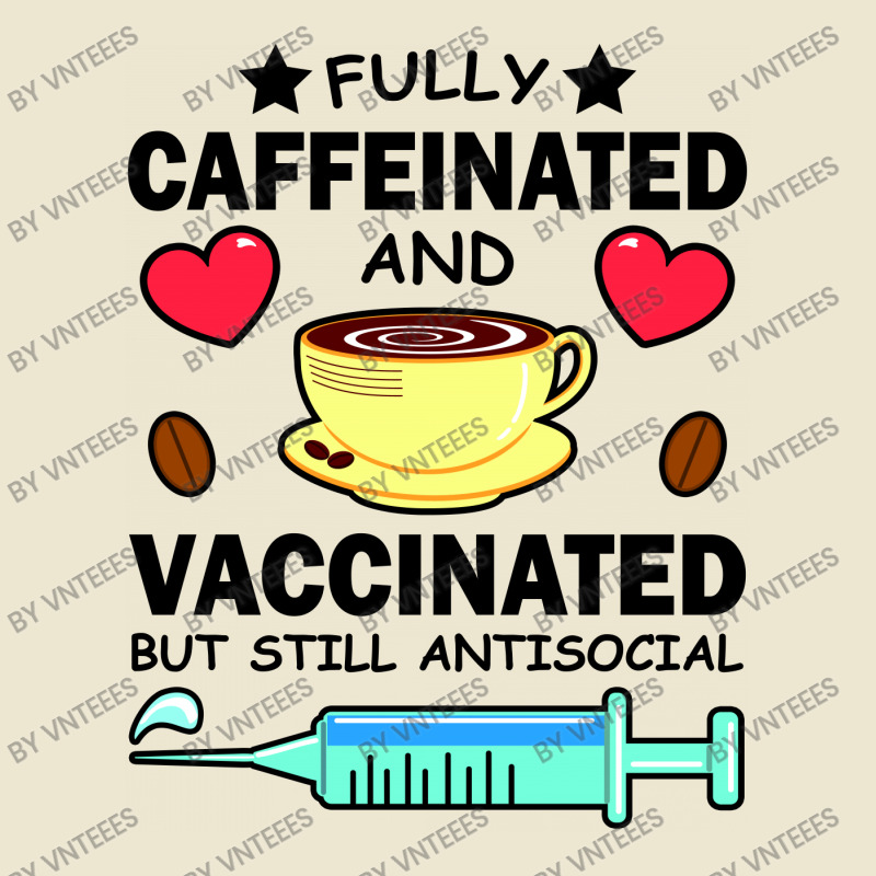 Kawaii Fully Caffeinated And Vaccinated But Still Antisocial Cropped Hoodie by vnteees | Artistshot