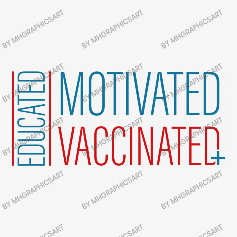 Education Motivated Vaccinated Ladies Fitted T-Shirt by MHGraphicsArt | Artistshot