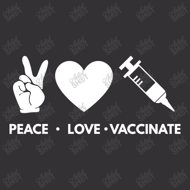 Peace Love Vaccinate Vintage Hoodie And Short Set | Artistshot