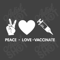 Peace Love Vaccinate Vintage T-shirt | Artistshot