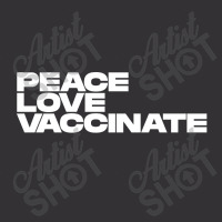 Peace Love Vaccinate Vintage Hoodie | Artistshot