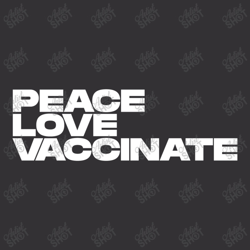 Peace Love Vaccinate Vintage Hoodie | Artistshot