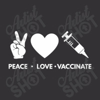 Peace Love Vaccinate Vintage Short | Artistshot