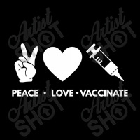 Peace Love Vaccinate Long Sleeve Shirts | Artistshot