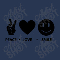 Peace Love Smile Men Denim Jacket | Artistshot