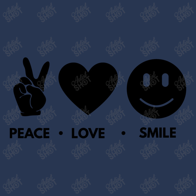 Peace Love Smile Men Denim Jacket | Artistshot