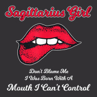 Sagittarius Girl Mouth I Can't Control Birthday Design T Shirt Vintage Short | Artistshot