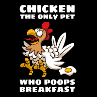 Chicken Chick The Only Pet Who Poops Breakfast Fried Egg Humor 224 Roo Men's Long Sleeve Pajama Set | Artistshot