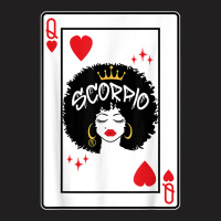 Scorpio Astrology Black Queen Hearts Blackjack Cards Poker T Shirt T-shirt | Artistshot