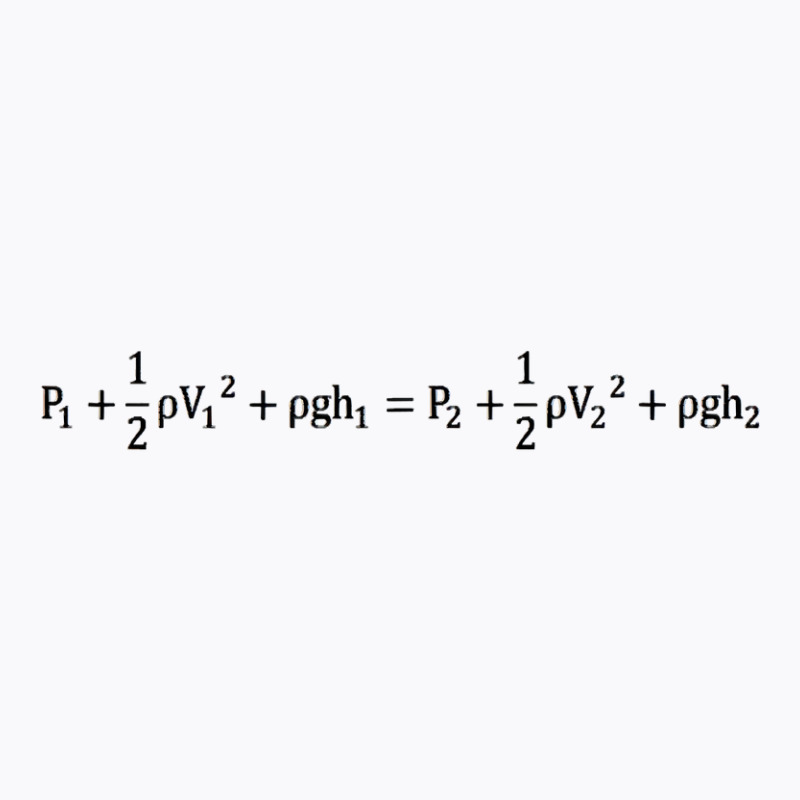 Bernoulli's Principle Equation T-Shirt by longduong89 | Artistshot