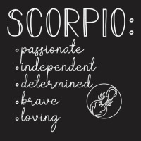 Scorpio Traits Astrology October November Birthday Gift T Shirt T-shirt | Artistshot