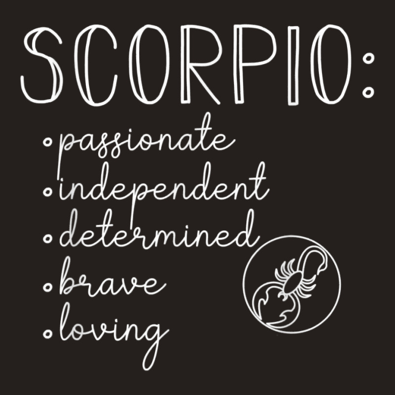 Scorpio Traits Astrology October November Birthday Gift T Shirt Tank Top | Artistshot