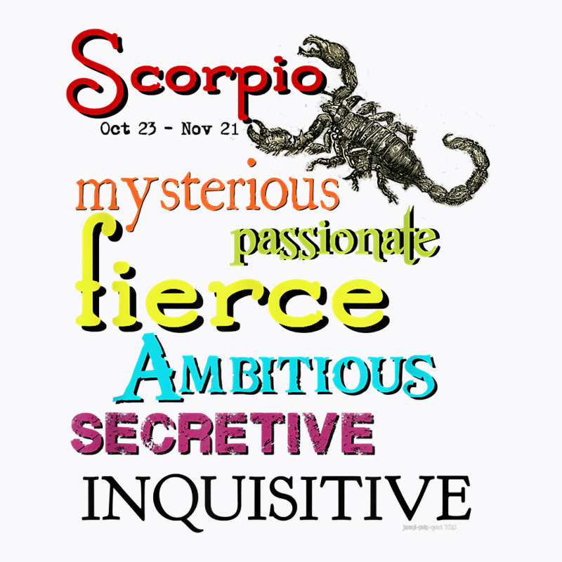 Scorpio Zodiac Horoscope Astrology T Shirt T-shirt | Artistshot