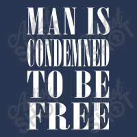 Man Is Condemned To Be Free Men Denim Jacket | Artistshot