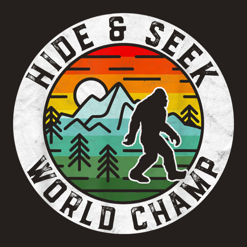 Bigfoot Hide & Seek World Champ Sasquatch Silhouette T Shirt Tank Top by longduong89 | Artistshot