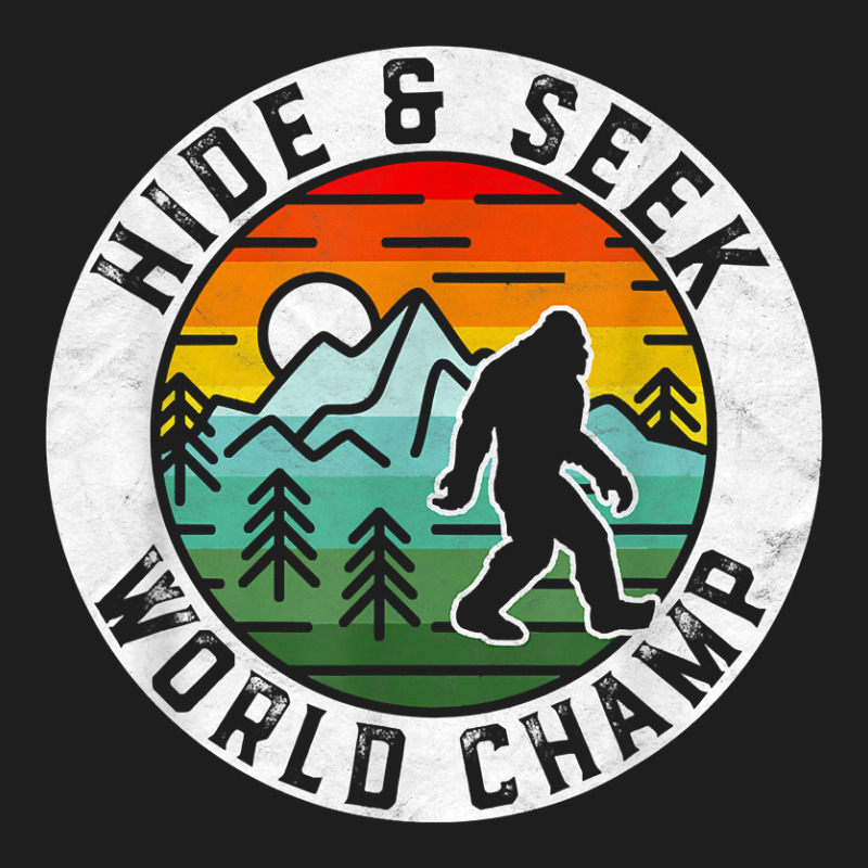 Bigfoot Hide & Seek World Champ Sasquatch Silhouette T Shirt Classic T-shirt by longduong89 | Artistshot