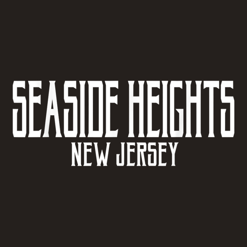 Seaside Heights New Jersey Vintage Text Pink W White Print T Shirt Tank Top | Artistshot