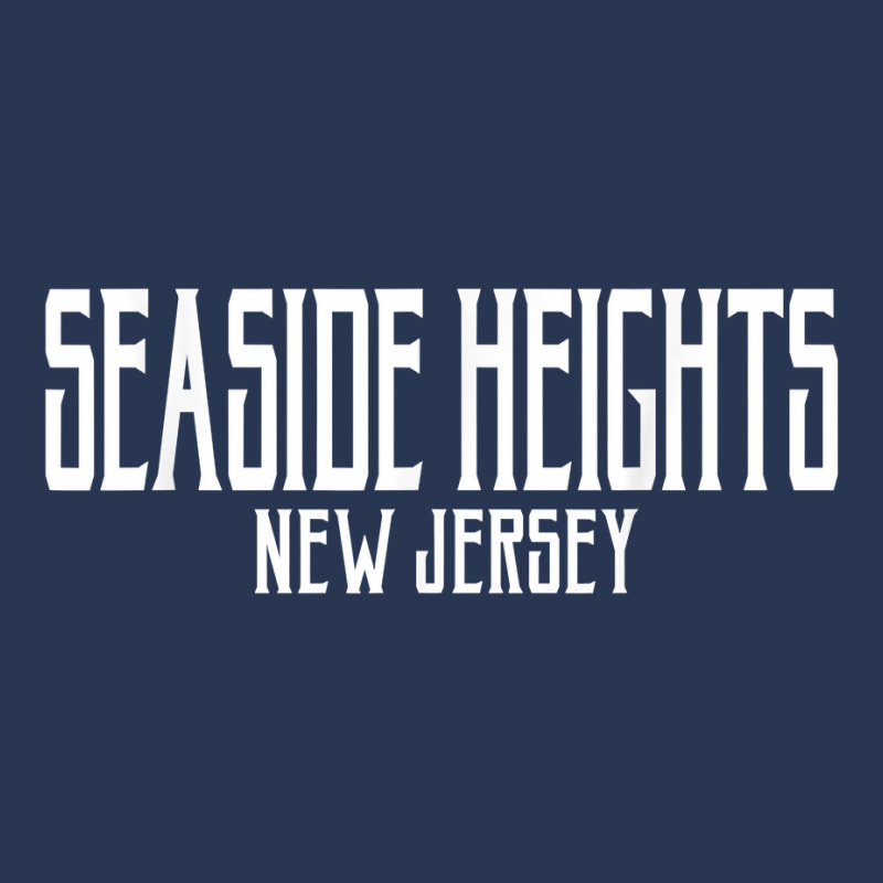 Seaside Heights New Jersey Vintage Text Pink W White Print T Shirt Men Denim Jacket | Artistshot