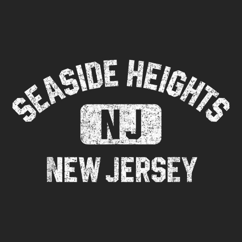 Seaside Heights Nj New Jersey Gym Style Distress White Print T Shirt Unisex Hoodie | Artistshot