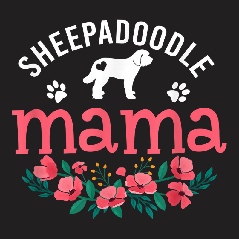 Sheepadoodle Mama Gifts Women Mom Cute Dog Lover Christmas T Shirt T-shirt | Artistshot