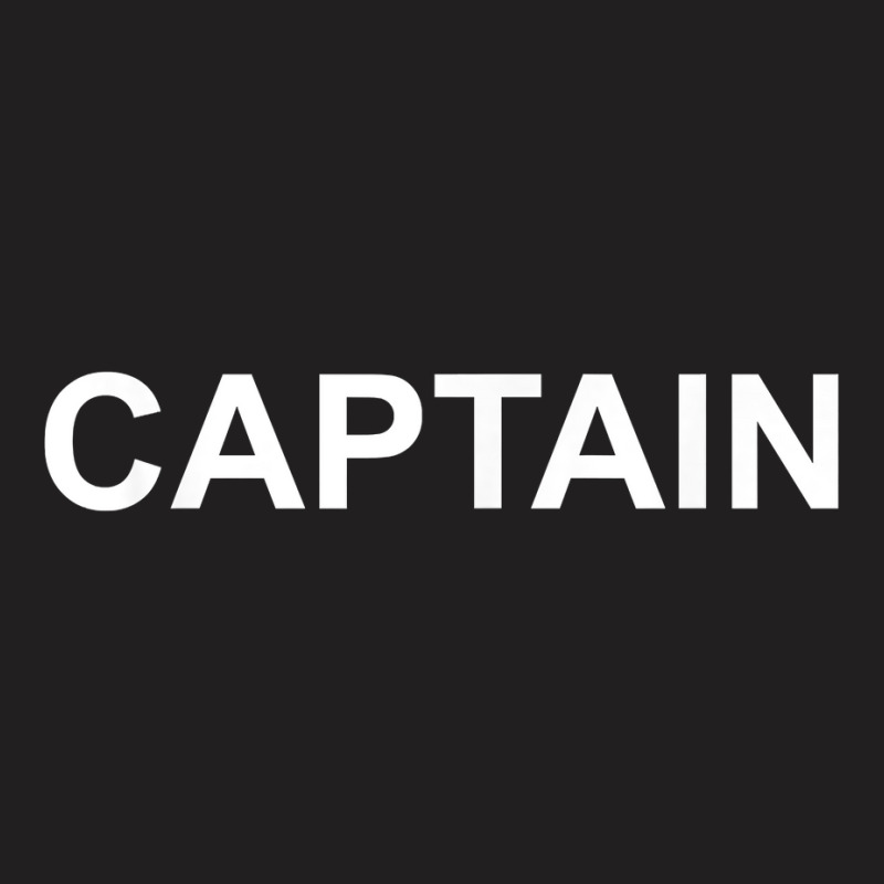 Shirt That Says Captain Text T Shirt Costume Gift T-shirt | Artistshot