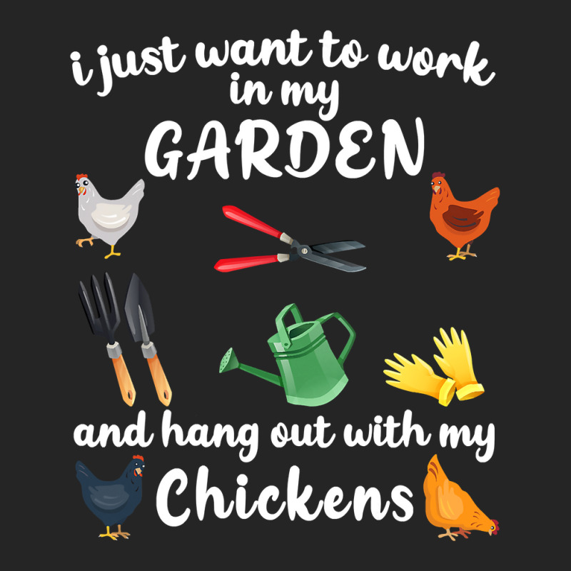 Chicken Chick I Just Want To Work In My Garden And Hang Out Chicken 28 Unisex Hoodie by circularflap | Artistshot