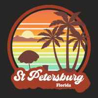 St Petersburg T  Shirt Vintage St Petersburg Florida Retro T  Shirt Ladies Fitted T-shirt | Artistshot