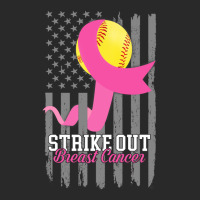 Breast Cancer Softball Strike Out Flag Cancer Survivor Awareness Printed Hat | Artistshot