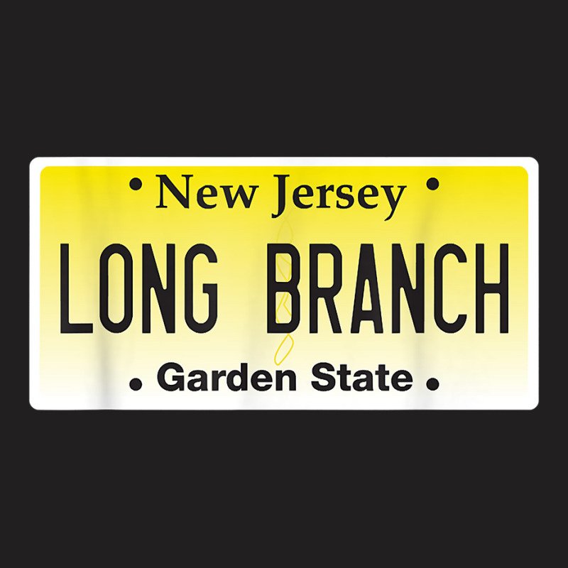 Long Branch Nj New Jersey License Plate Beach Jersey Shore T Shirt T-shirt | Artistshot