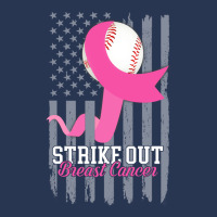 Breast Cancer Strike Out Baseball Flag Cancer Survivor Awareness Men Denim Jacket | Artistshot