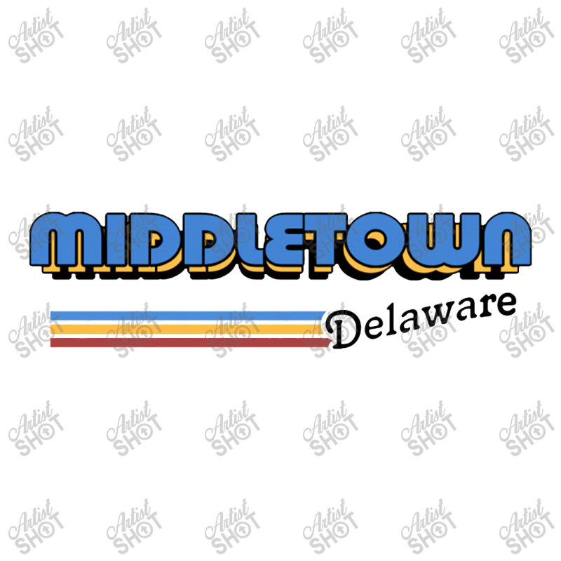 Middletown, Delaware Retro Styled Design V-neck Tee | Artistshot