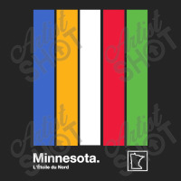 Minnesota State Flag Original Minimalist Artwork Poster Design 3/4 Sleeve Shirt | Artistshot