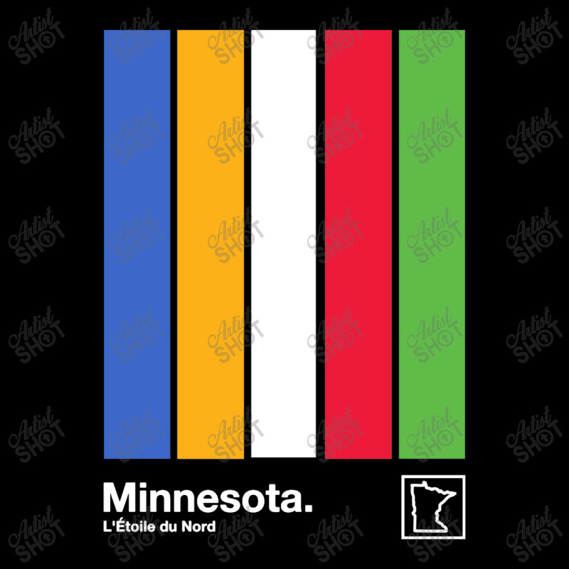 Minnesota State Flag Original Minimalist Artwork Poster Design Men's Long Sleeve Pajama Set | Artistshot