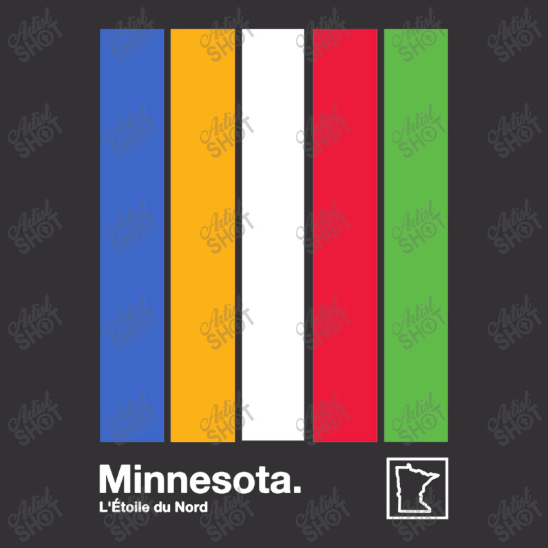 Minnesota State Flag Original Minimalist Artwork Poster Design Vintage Short | Artistshot