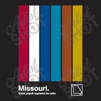 Missouri State Flag Original Minimalist Artwork Poster Design T-shirt | Artistshot