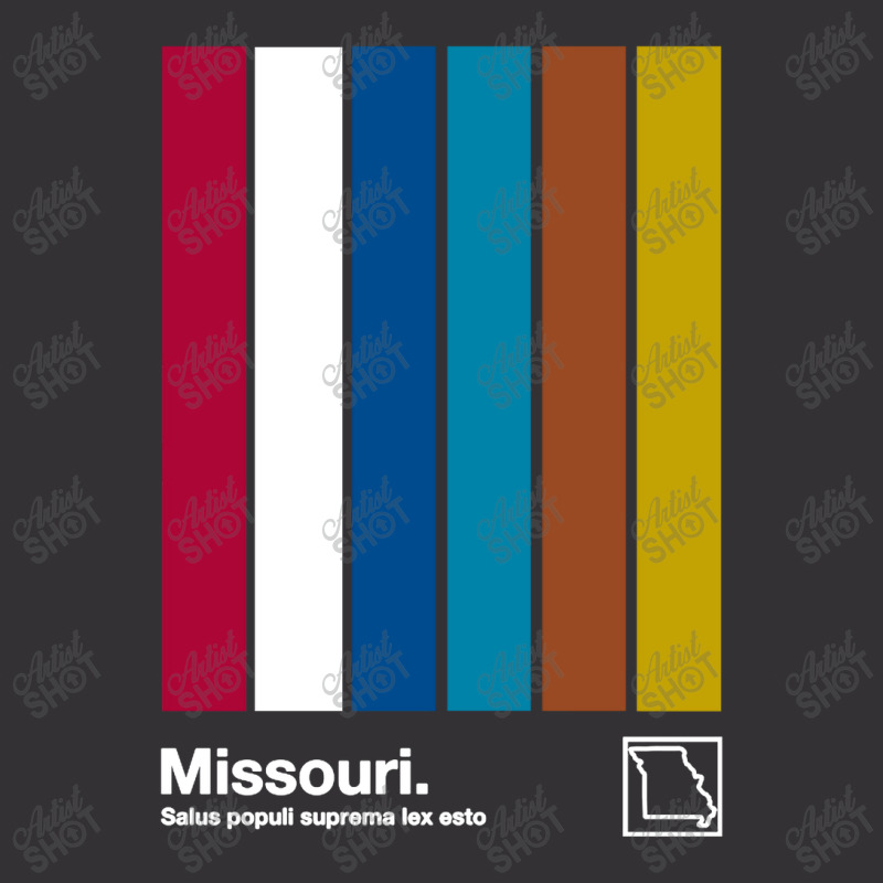 Missouri State Flag Original Minimalist Artwork Poster Design Vintage Hoodie And Short Set | Artistshot