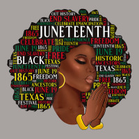 Juneteenth Melanin Black Women Natural Hair Afro Word Art T Shirt Racerback Tank | Artistshot