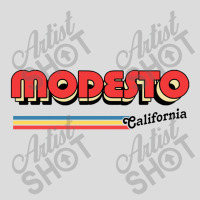 Modesto, Ca Retro Typography Design Men's Polo Shirt | Artistshot